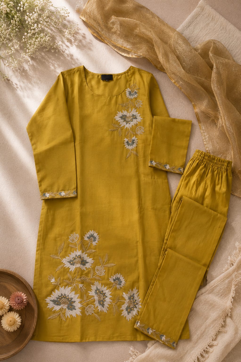 Premium Cotton Kurtha Pearl
